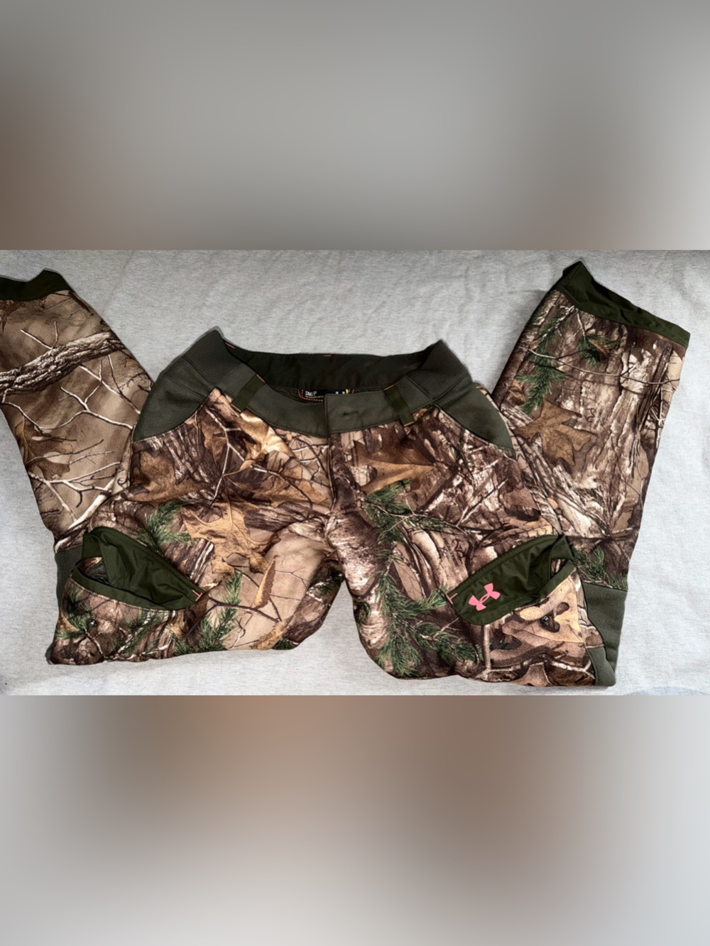 Under Armour Realtree Camo Hoodie with Pink Logo